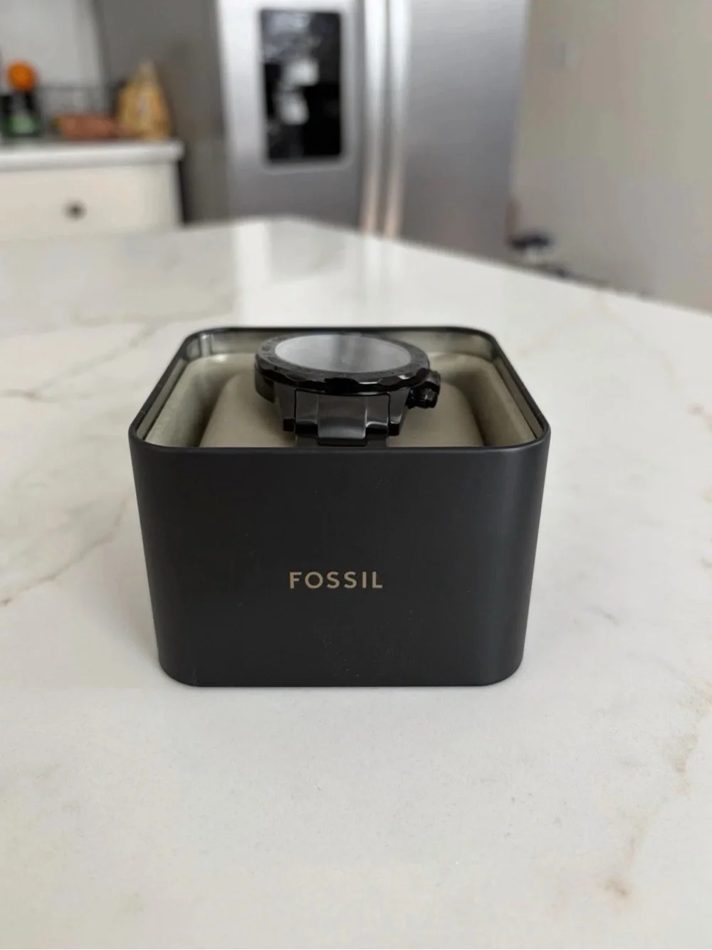 Fossil Black Men's Stainless Steel Chronograph Watch